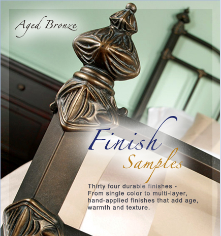 Aged Bronze Finish Sample