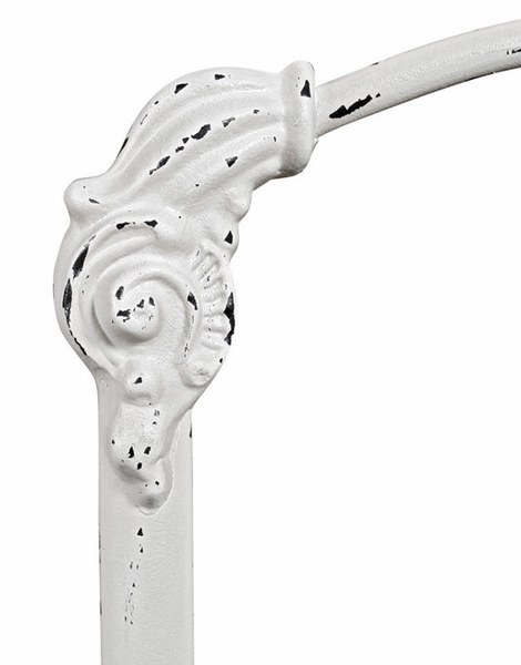 Distressed White finish swatch from the American Classics iron bed collection